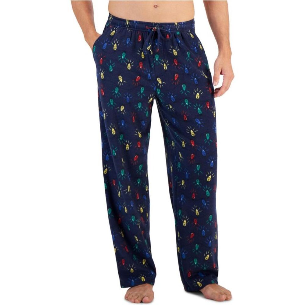 Club Room Mens Multi Lights Pajama Lounge Pants, NWT